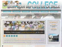 Tablet Screenshot of college-saintjeanbaptiste.com